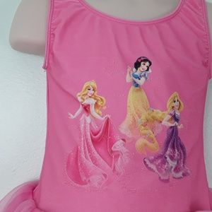 Disney Princesses Costume Swimsuit Dance SZ 5-6